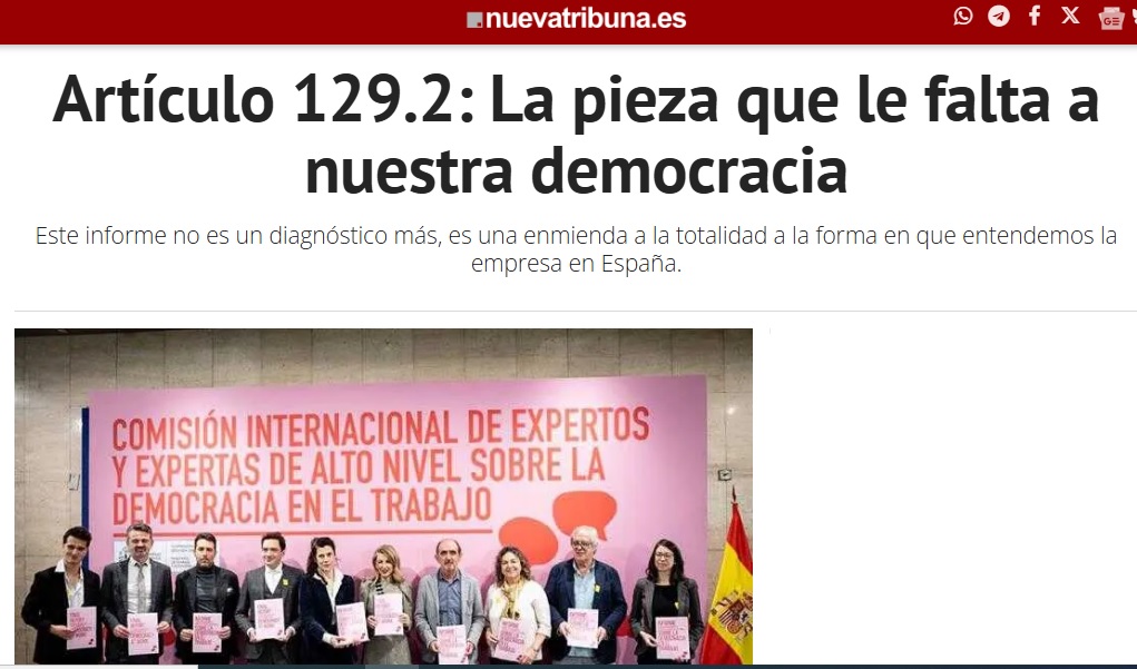 Artículo 129.2: La pieza que le falta a nuestra democracia